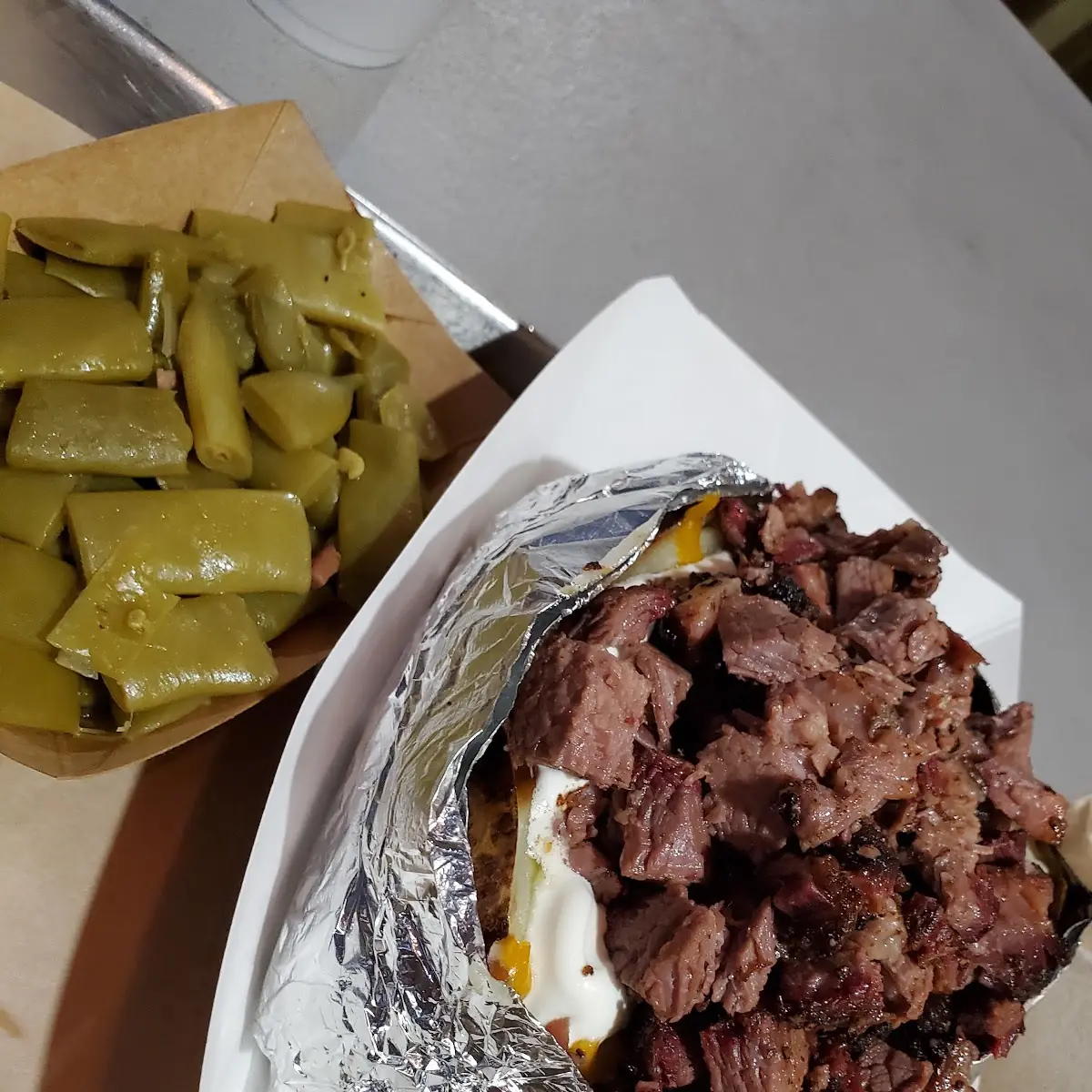 Baked Potato with Brisket