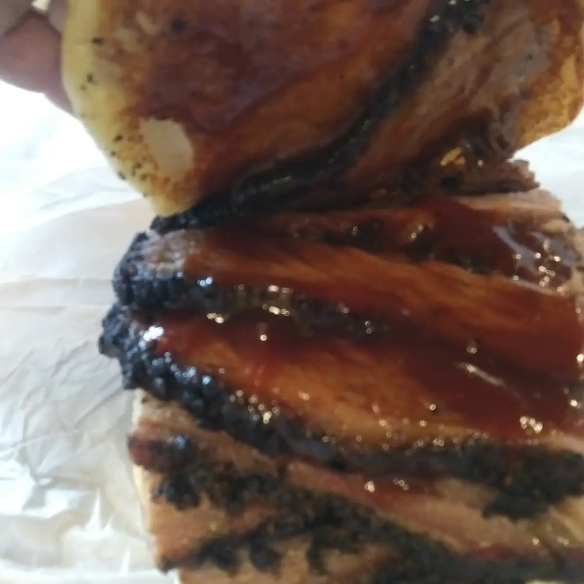 Sliced Brisket Sandwich