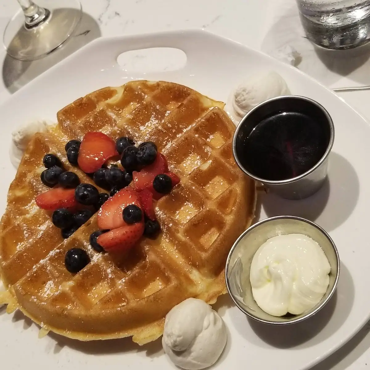 Sticky Chicken & Waffles
