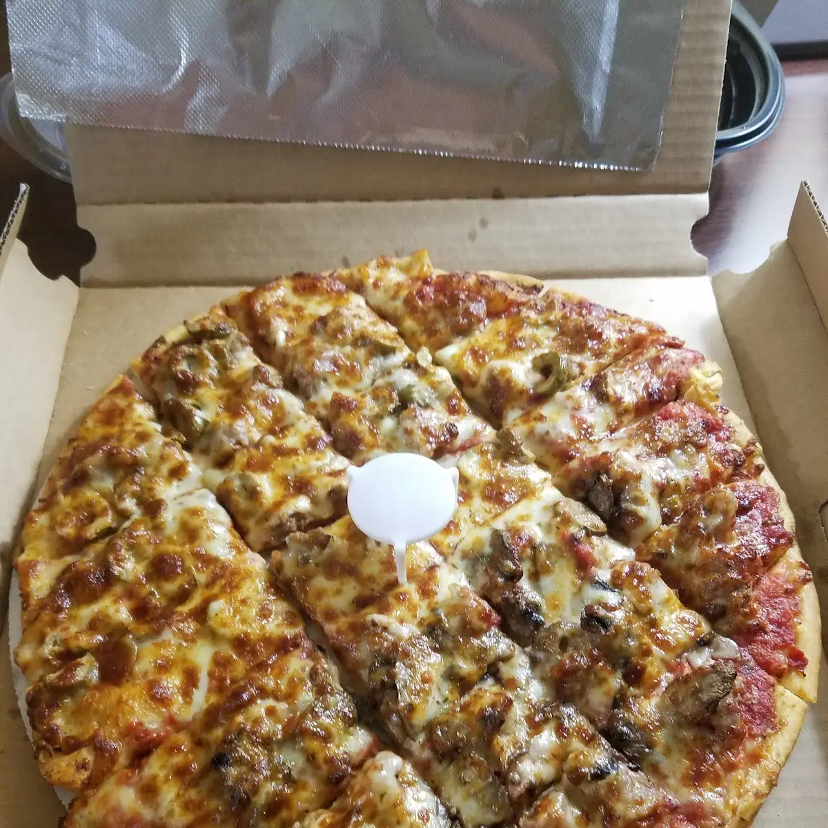 Split Sausage Pizza