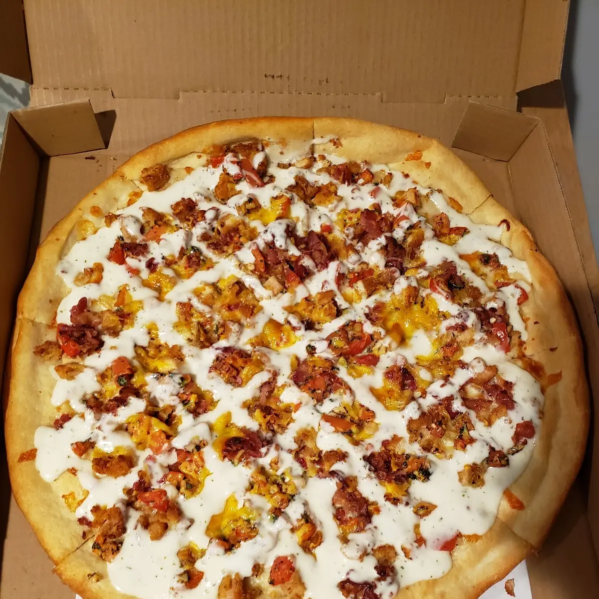 Chicken Bacon Ranch Pizza
