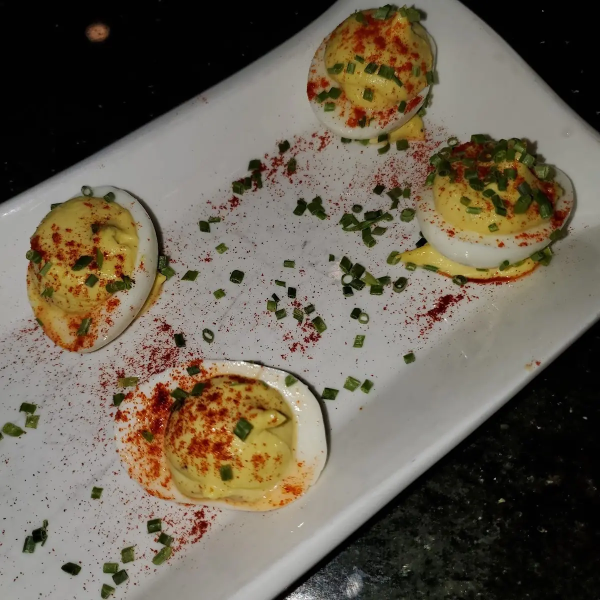 Wasabi Deviled Eggs