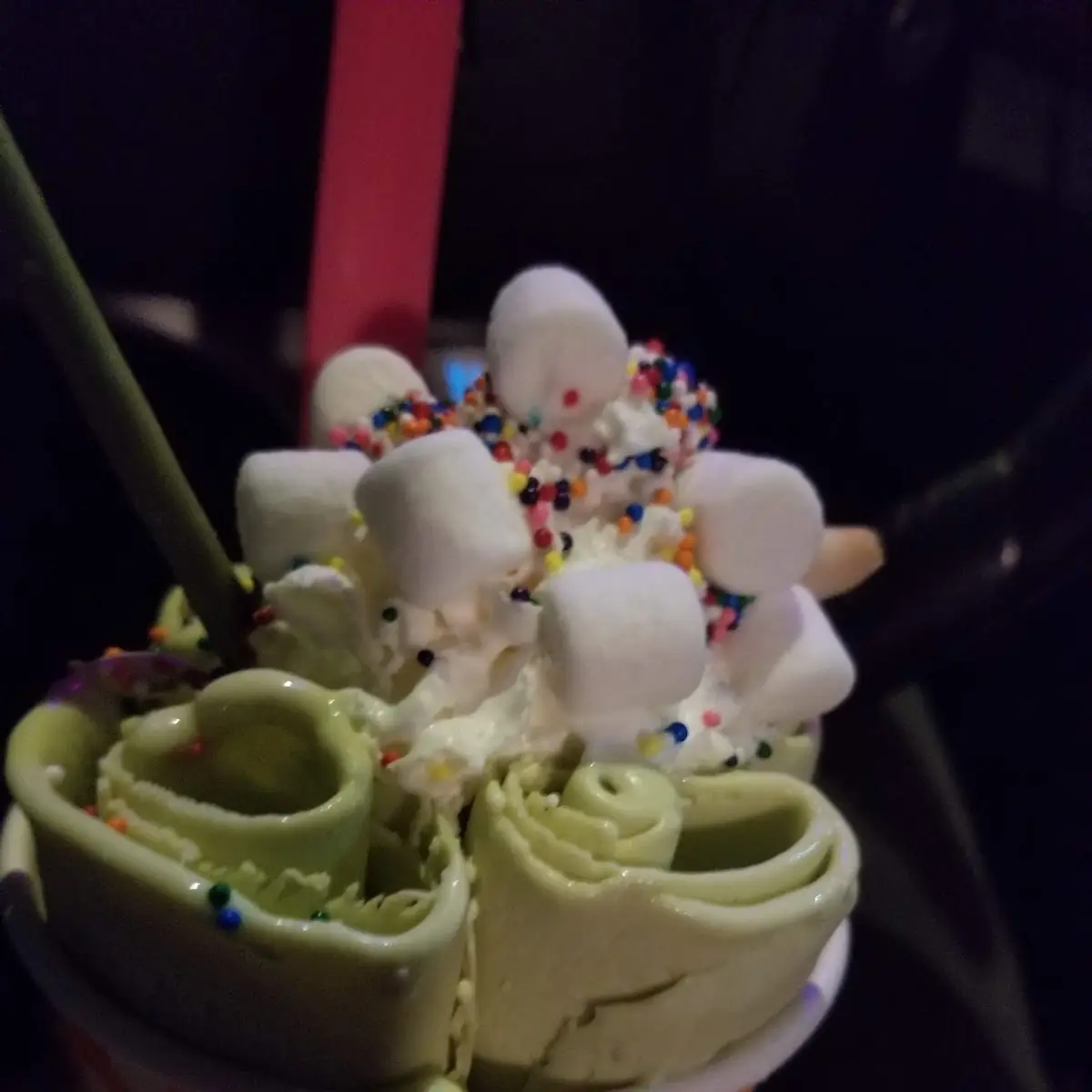 Green Tea Rolled Ice Cream