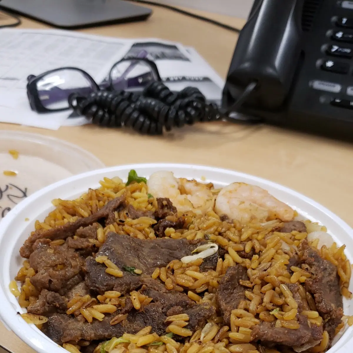 Supposed to Be a Large Combo Rice Looks Like a Small