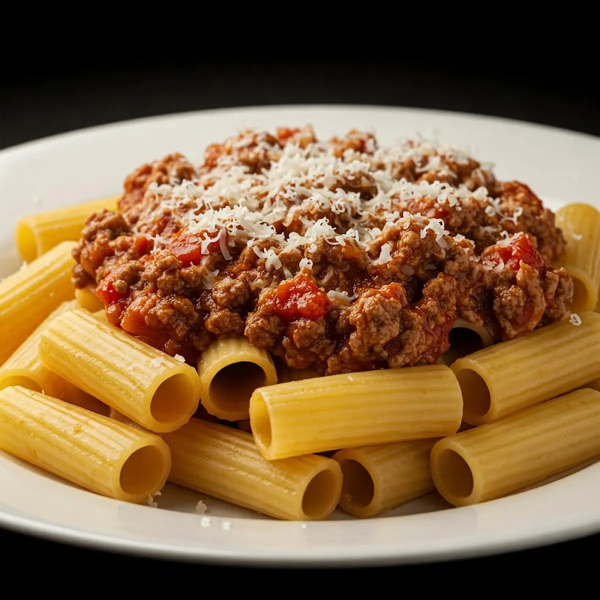 Rigatoni with Hearty Meat Sauce