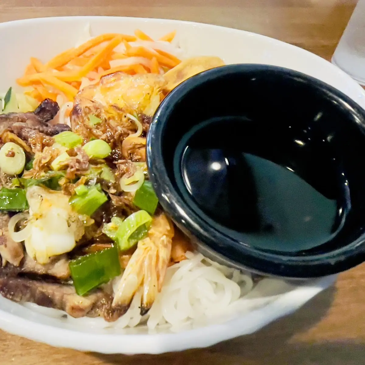 Grilled Pork and Egg Roll Vermicelli Bowl
