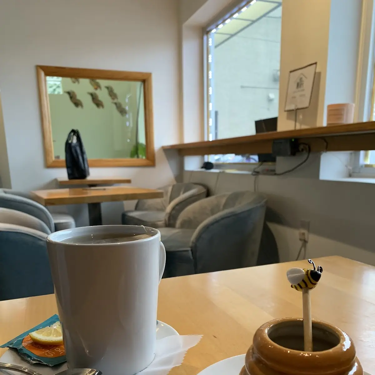 Green Hot Tea with Raw Honey