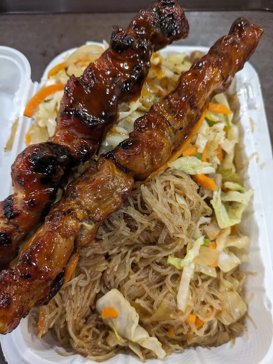 Pork BBQ and Pancit, Grill City