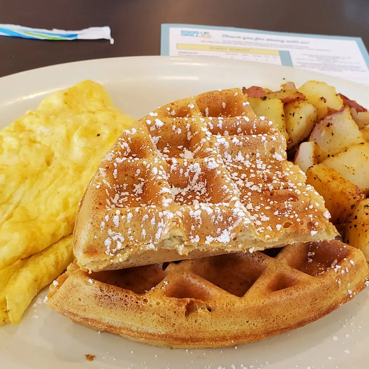 Waffle Sandwich Separated