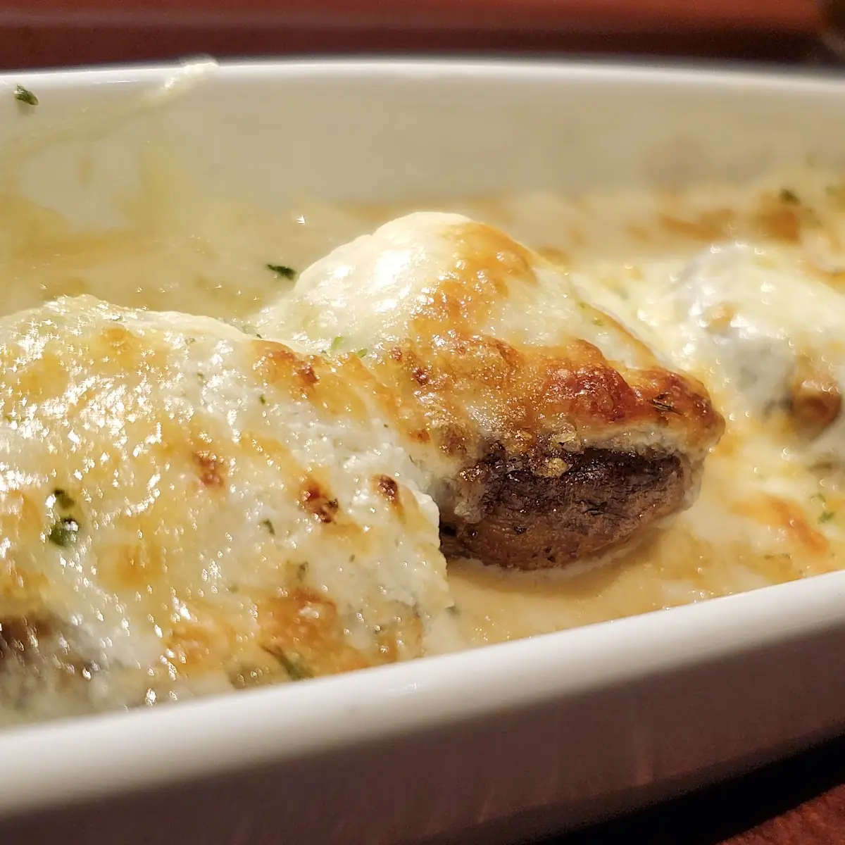 White Cheddar Stuffed Mushrooms