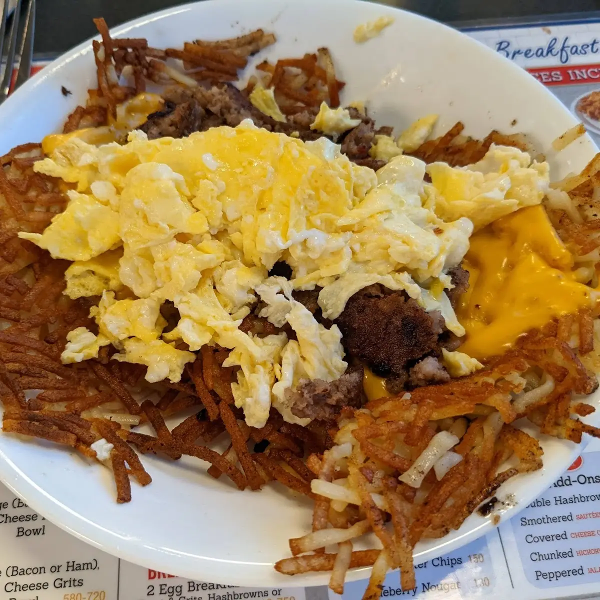 Sausage Hash Brown Bowl