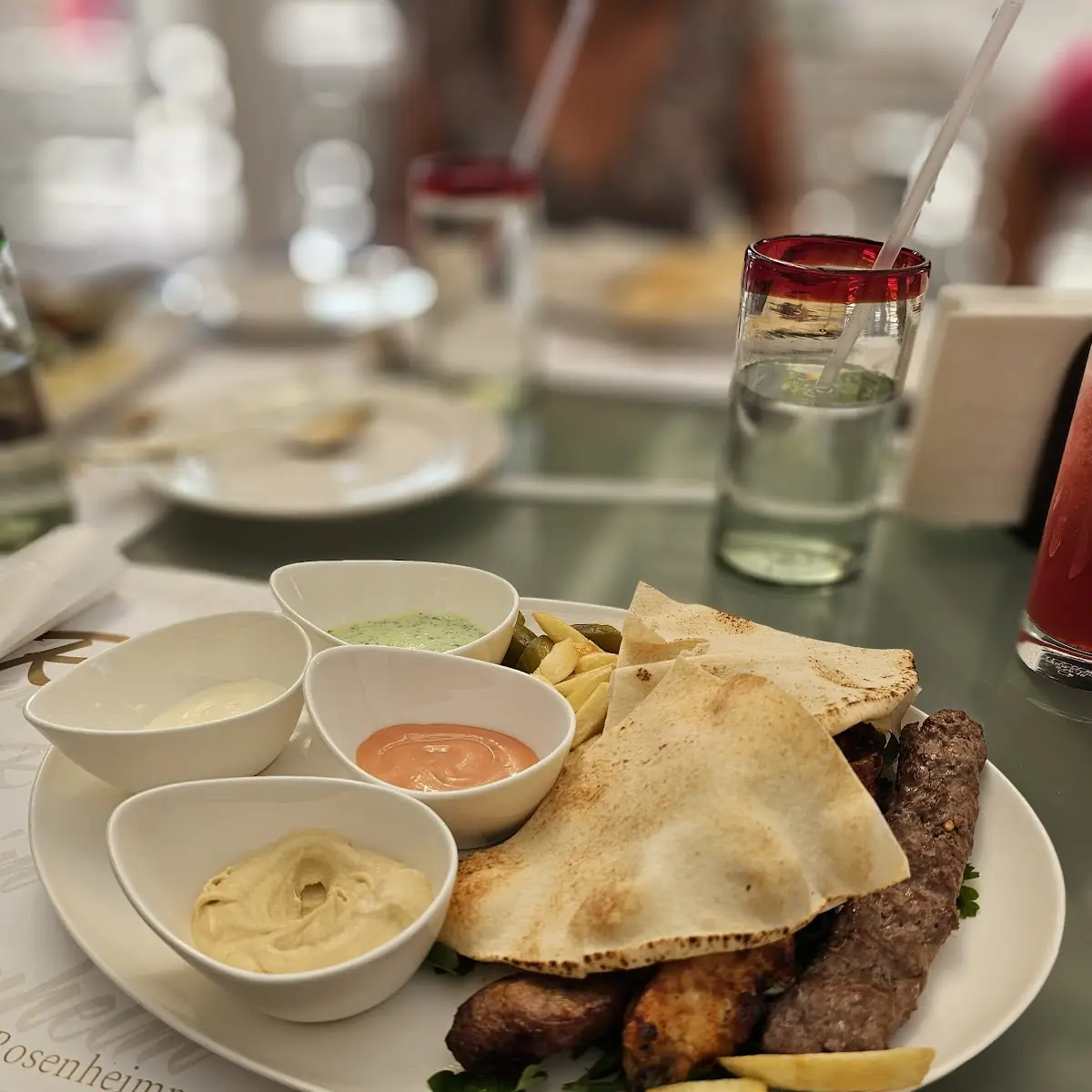 Pita Bread Hummus and Sauces