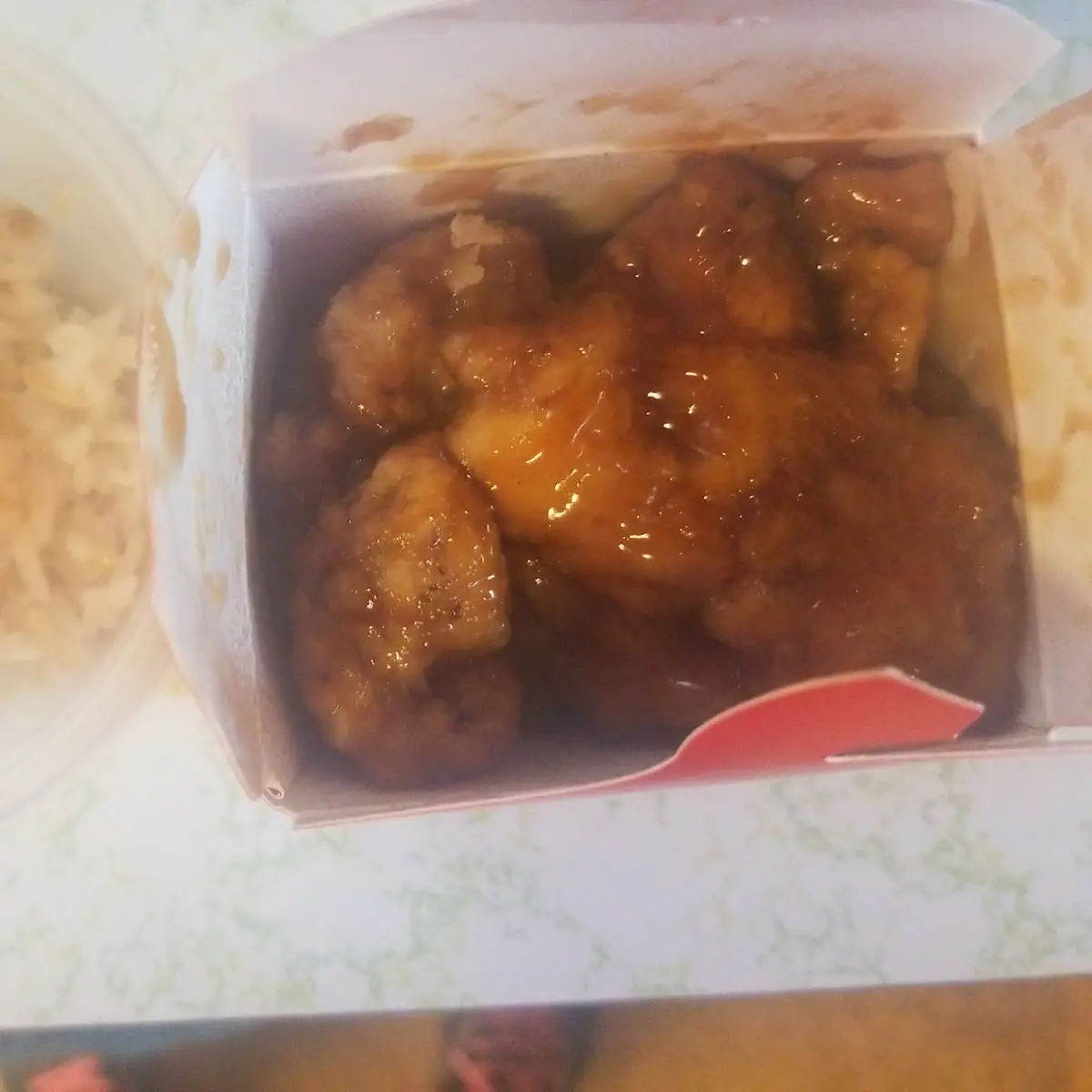 Orange Chicken with White Rice