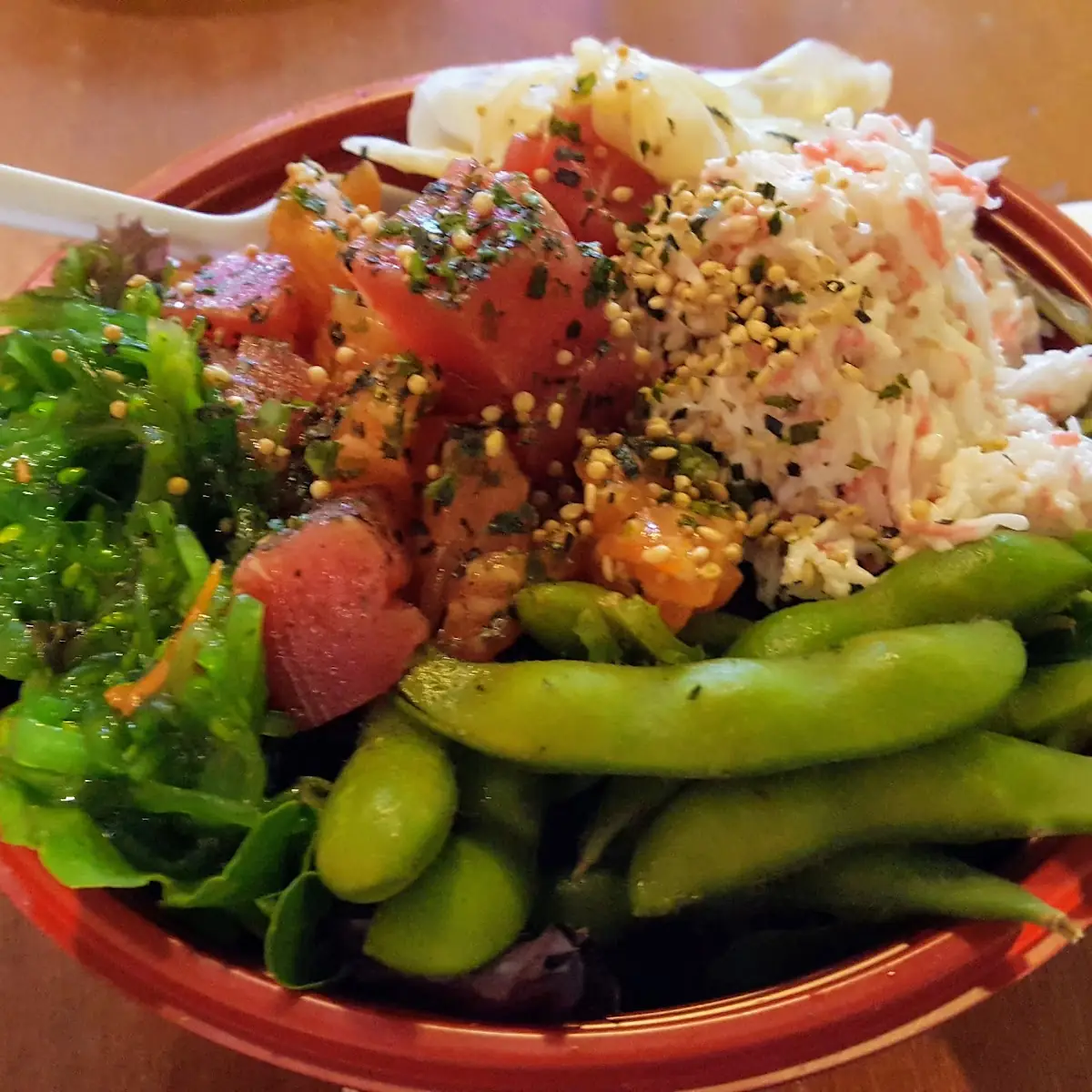 Ahi and Salmon Poke Bowl