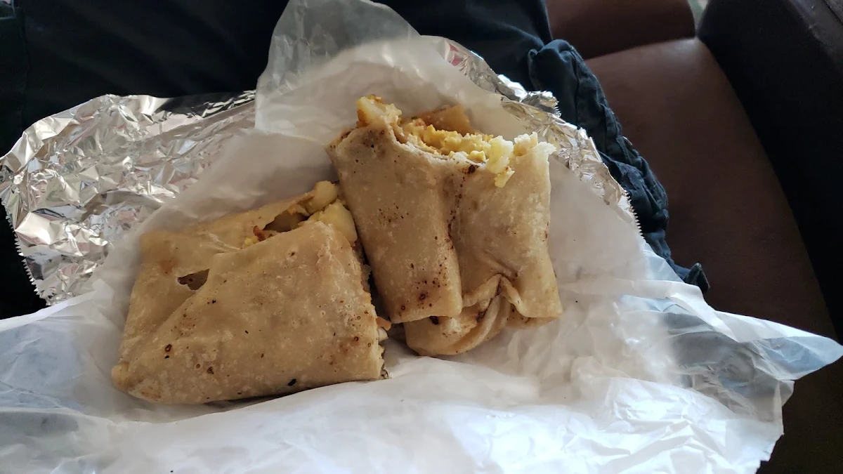 Breakfast Burrito Egg Potato and Ham