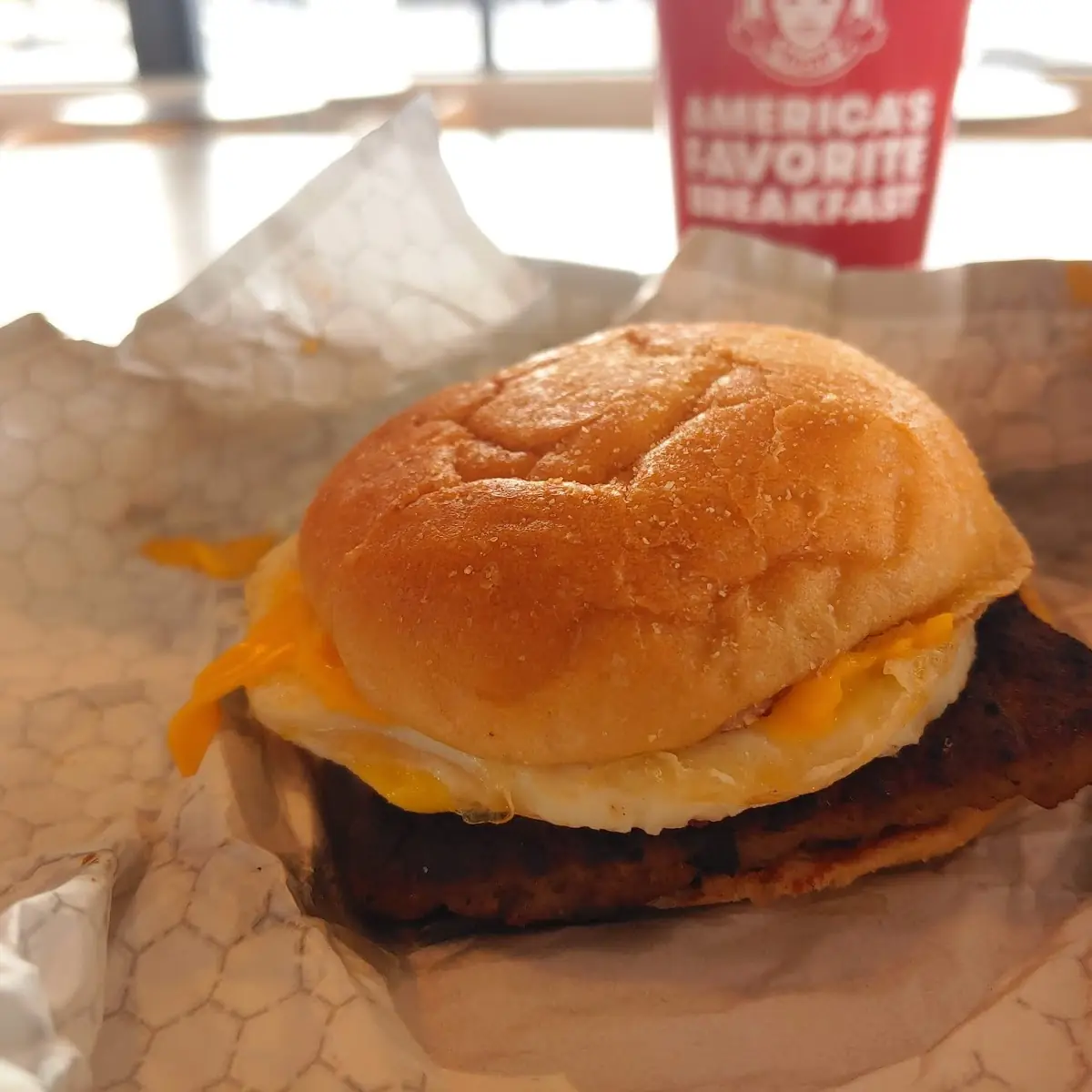 Classic Sausage Egg and Cheese Sandwich