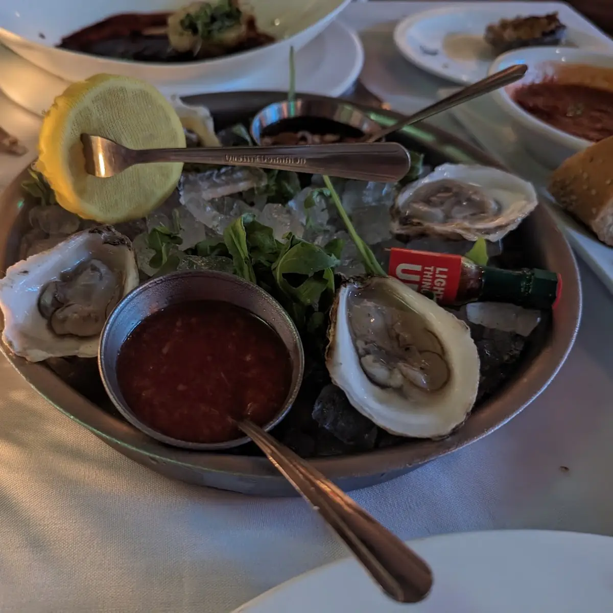 West Coast Oysters on the Half Shell
