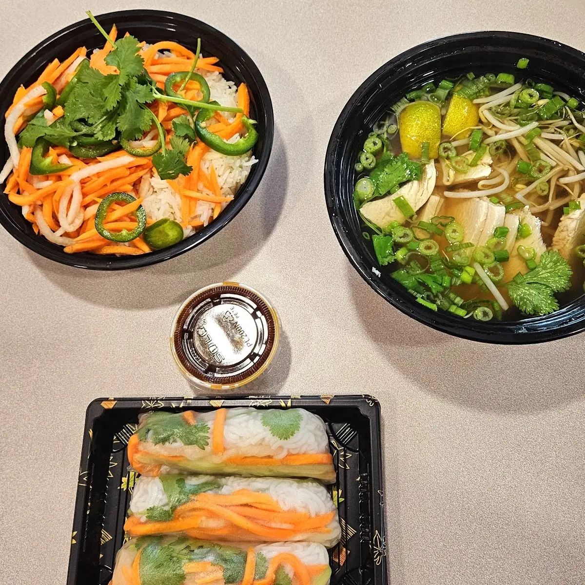 Summer Roll Chicken Pho Salad