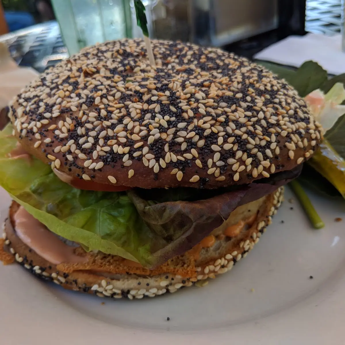 Mushroom Vegie Burger