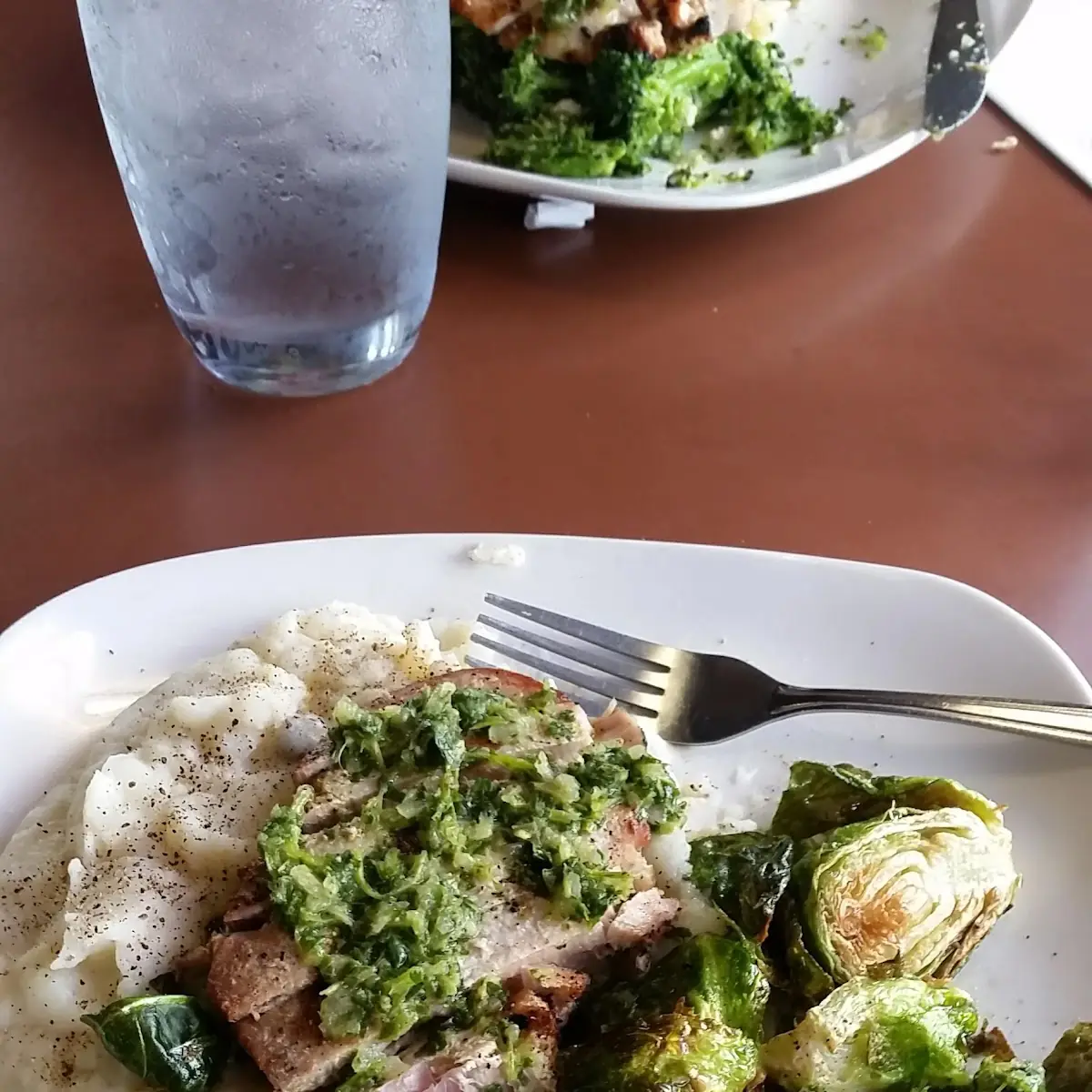 Ahi Crispy Brussels Sprouts & Mashed Potatoes
