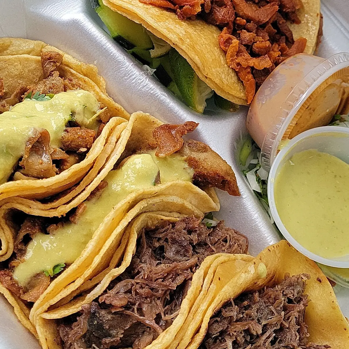 Tacos Al Pastor Barbacoa Tripa Taco