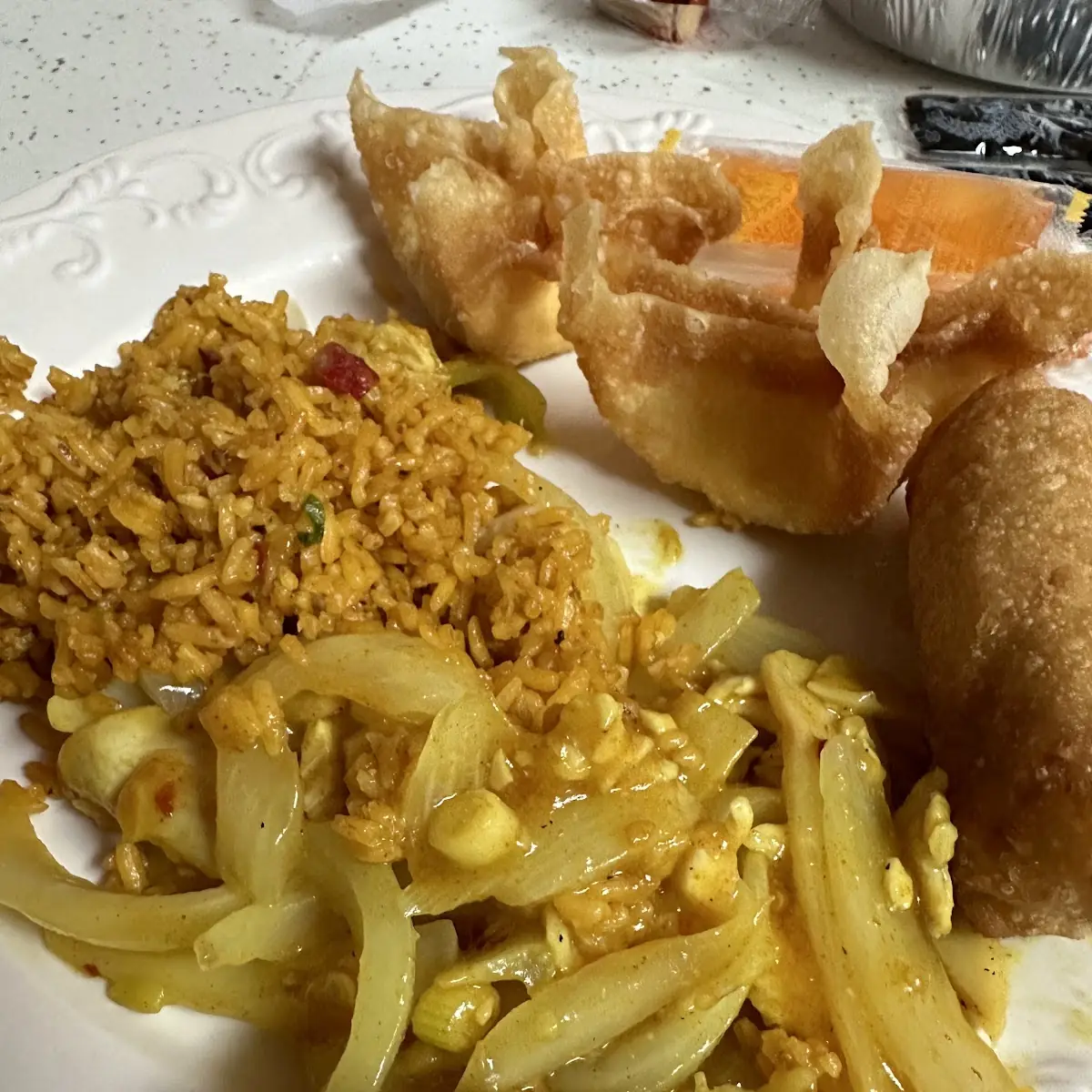 Crab Rangoon Egg Roll