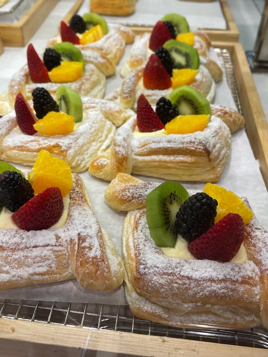 Fresh Fruit Pastries and Bread