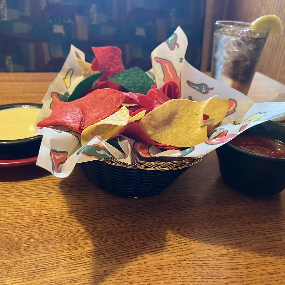 Chips Salsa and Queso