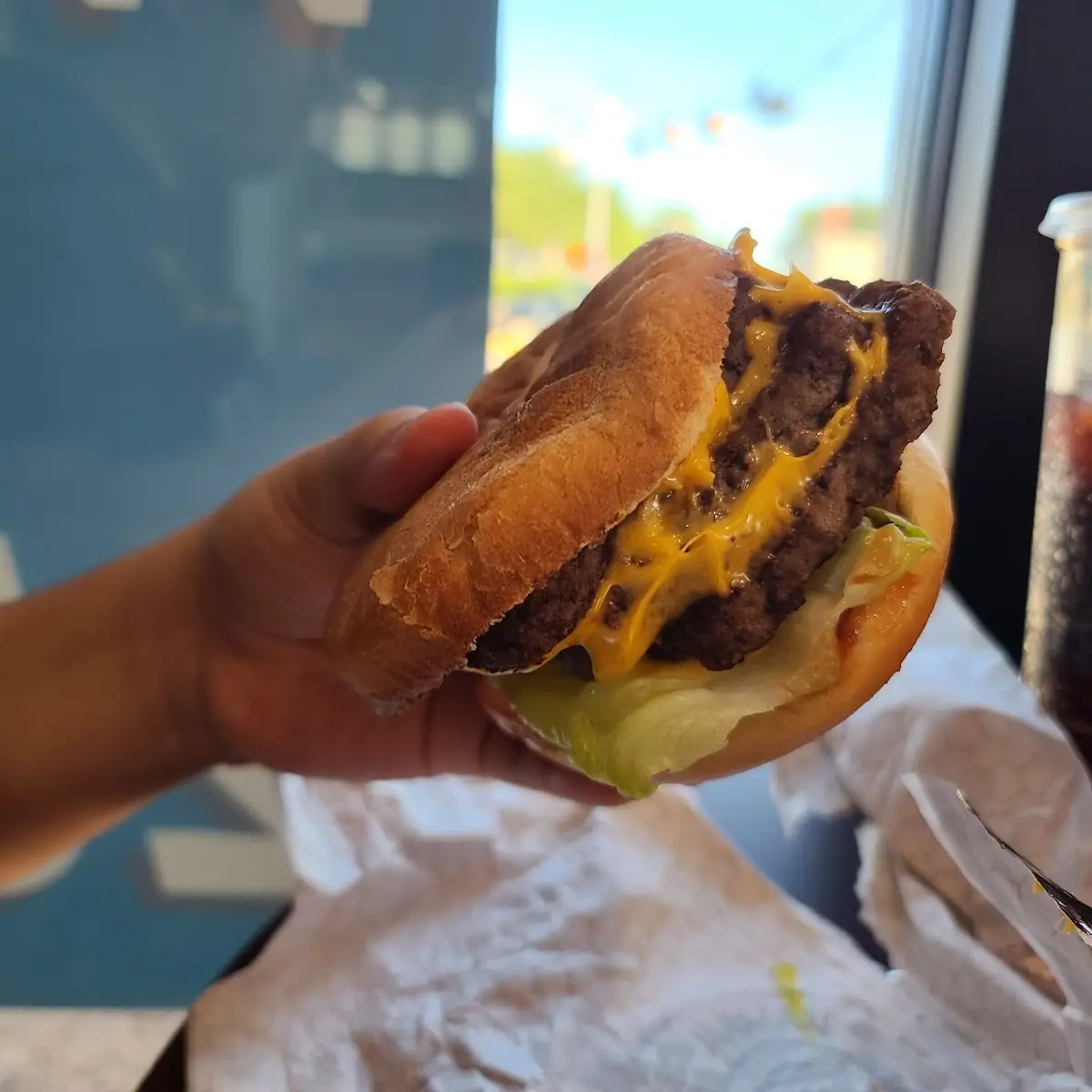 David's Triple Cheeseburger