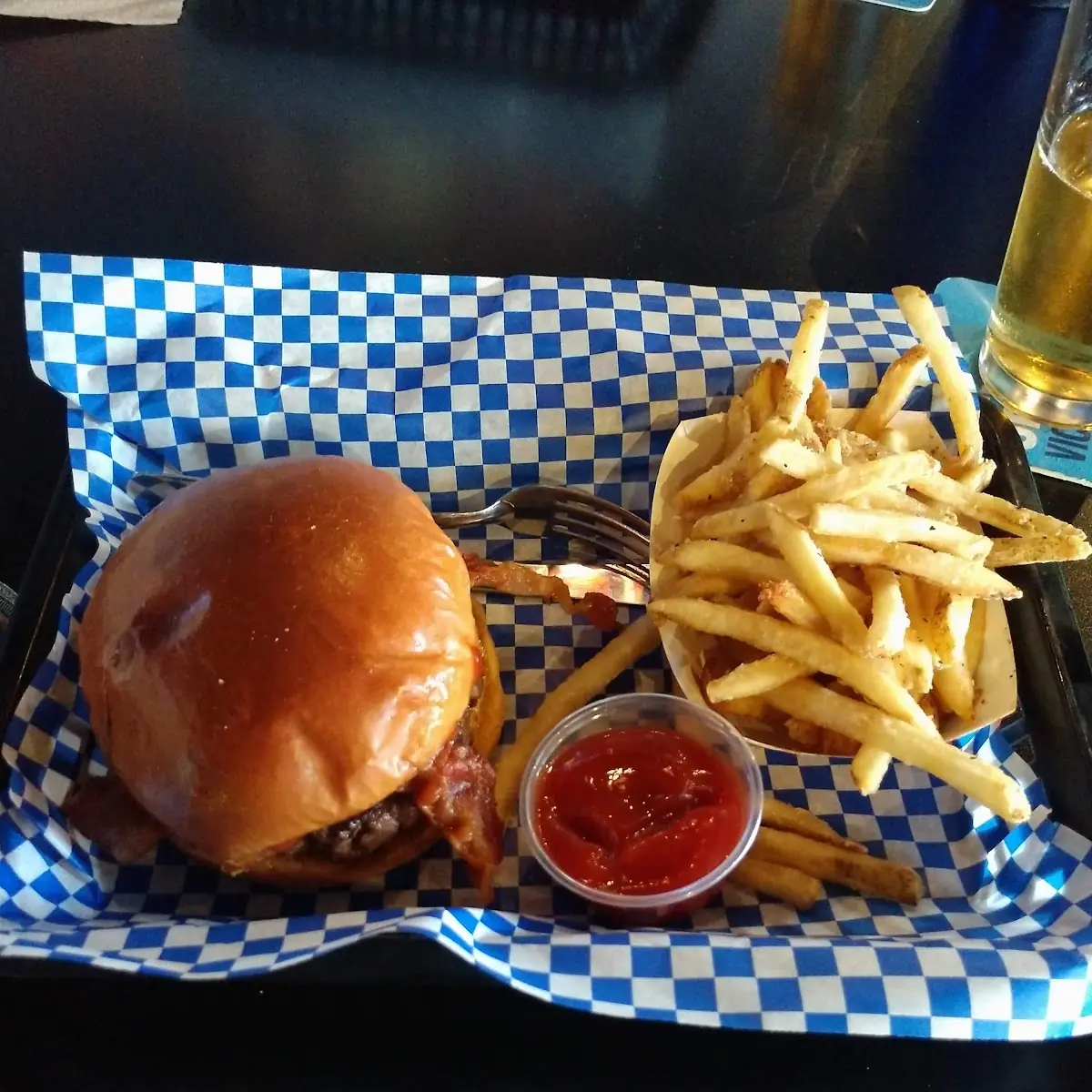Too Bleu Bacon Burger