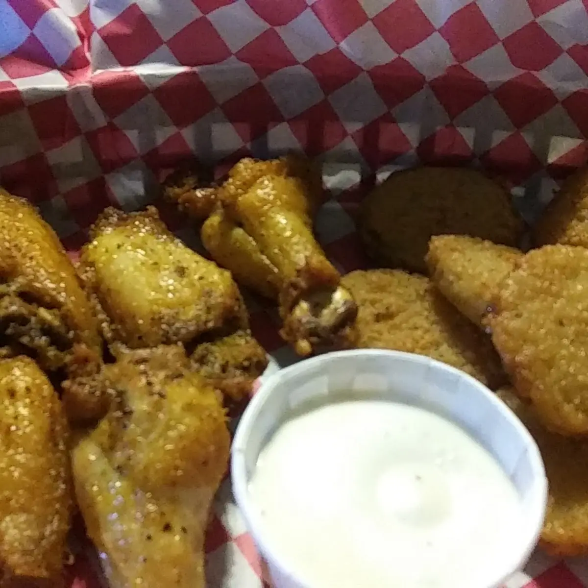 Lemon Pepper Wings & Fried Dill Pickles
