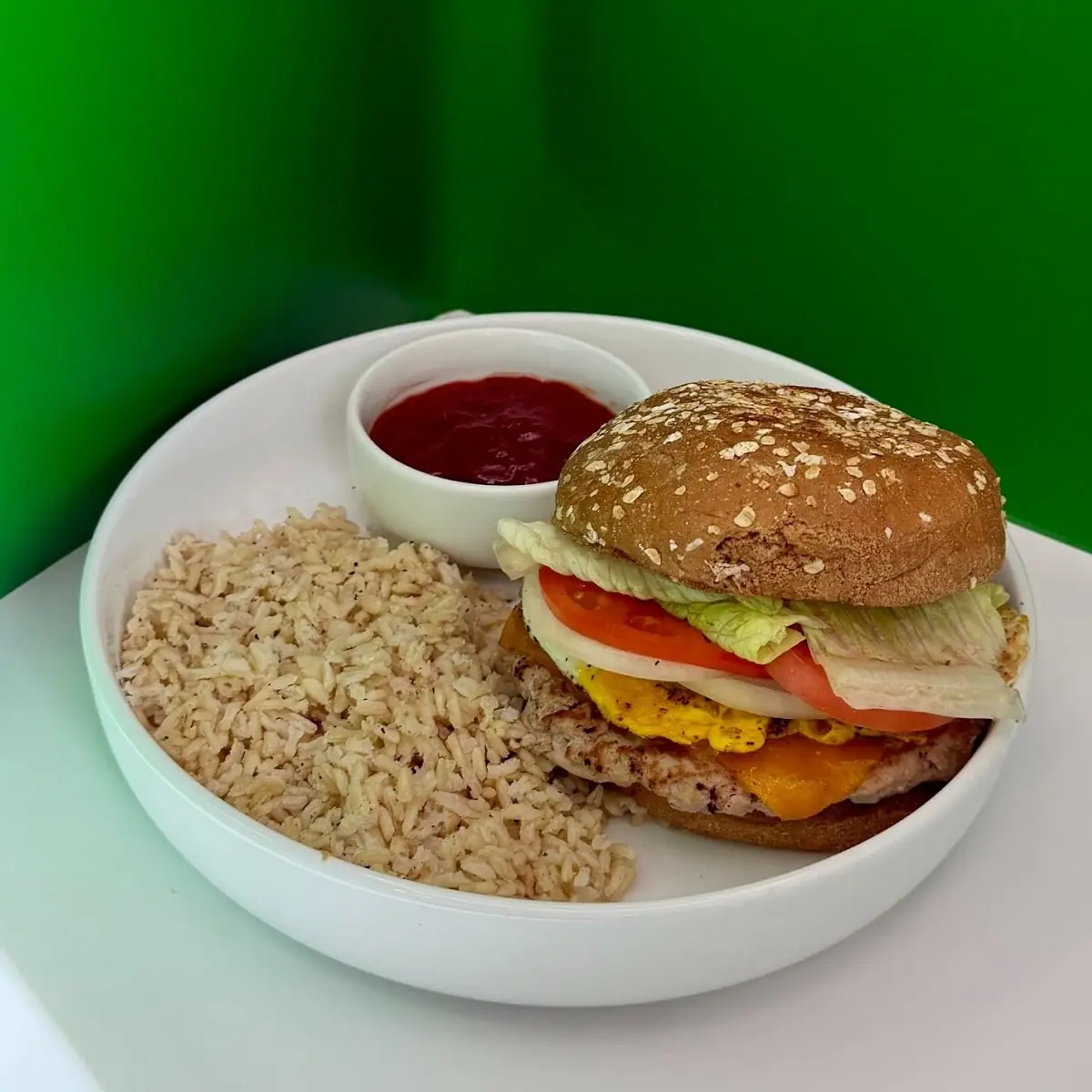 White Rice Beyond Burger