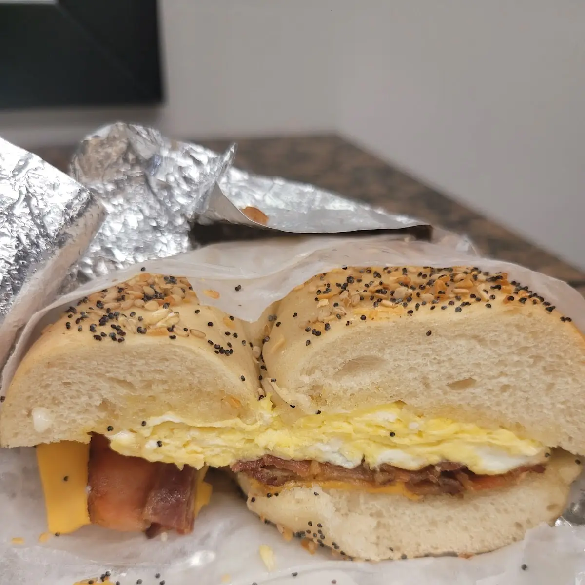 Bacon Egg and Cheese Bagels