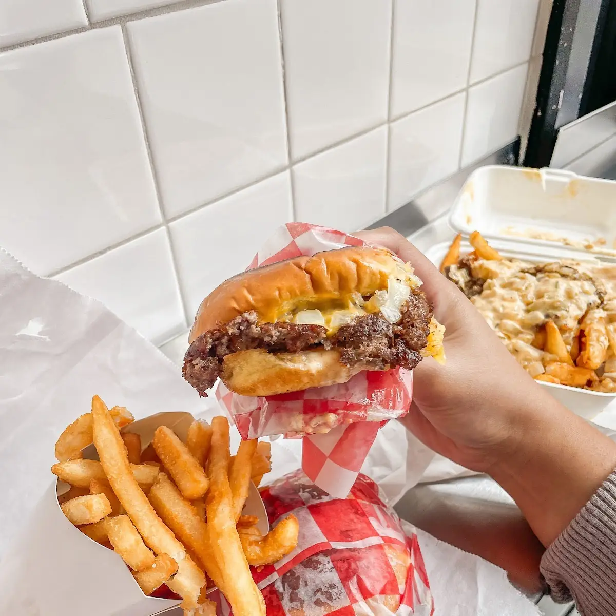 Burger and Fries