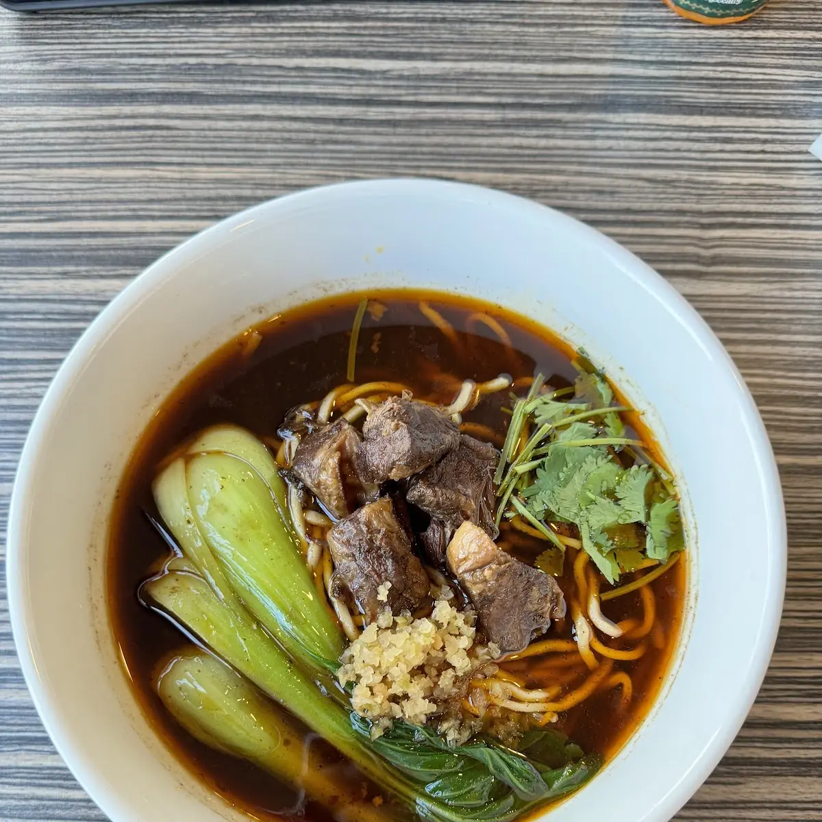 Beef Noodle Soup with Bok Choy