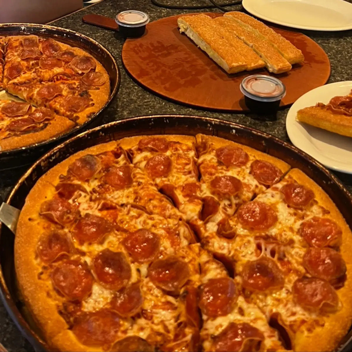 Pepperoni Pizza with 50 Less Cheese