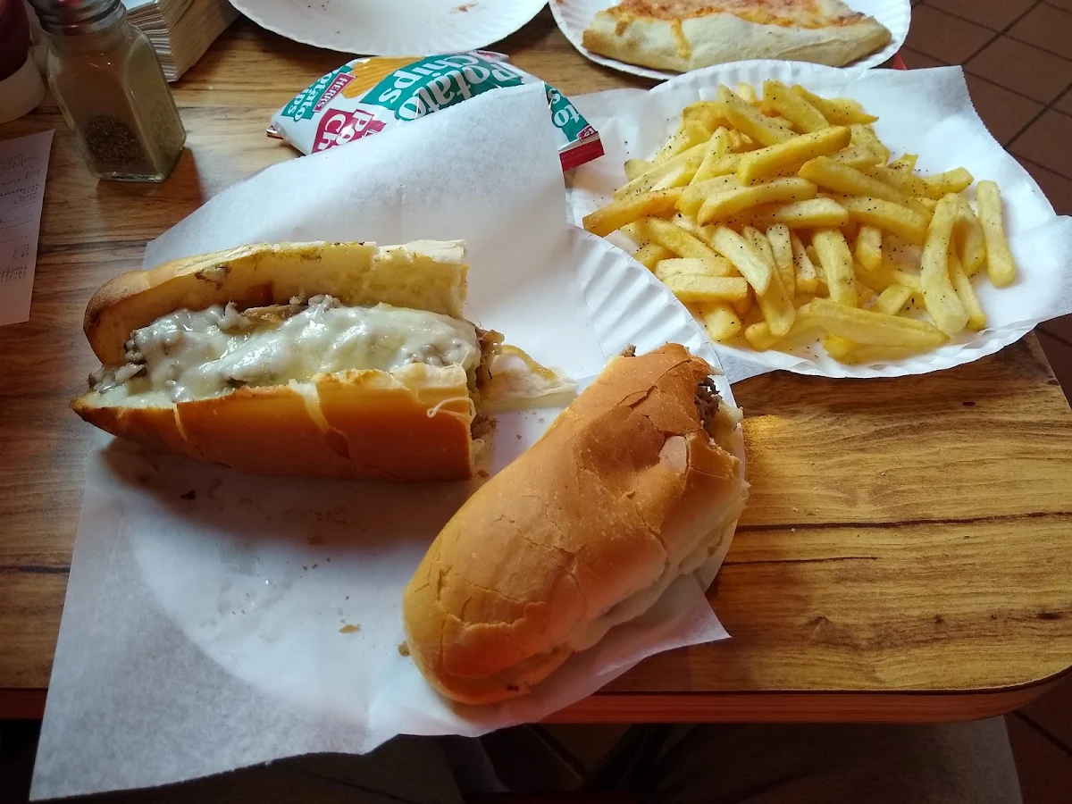 Cheese Steak and Fries