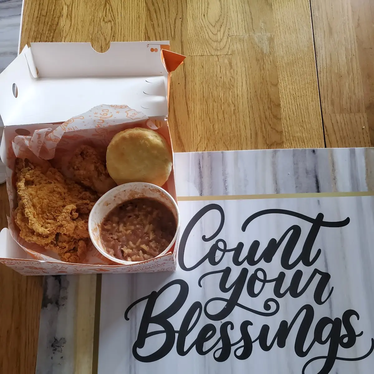 Red Beans & Rice Spicy Chicken Biscuit