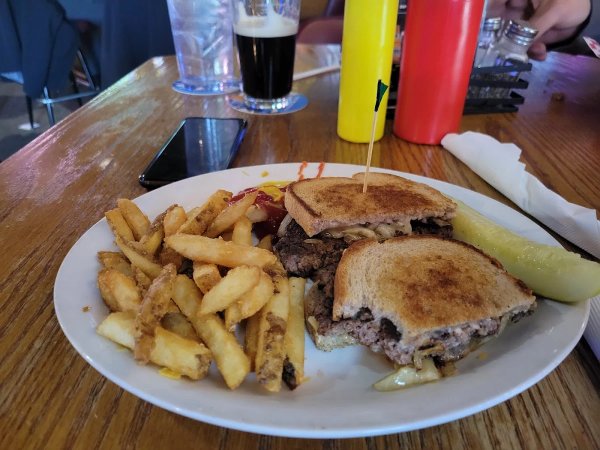 Patty Melt and Fries