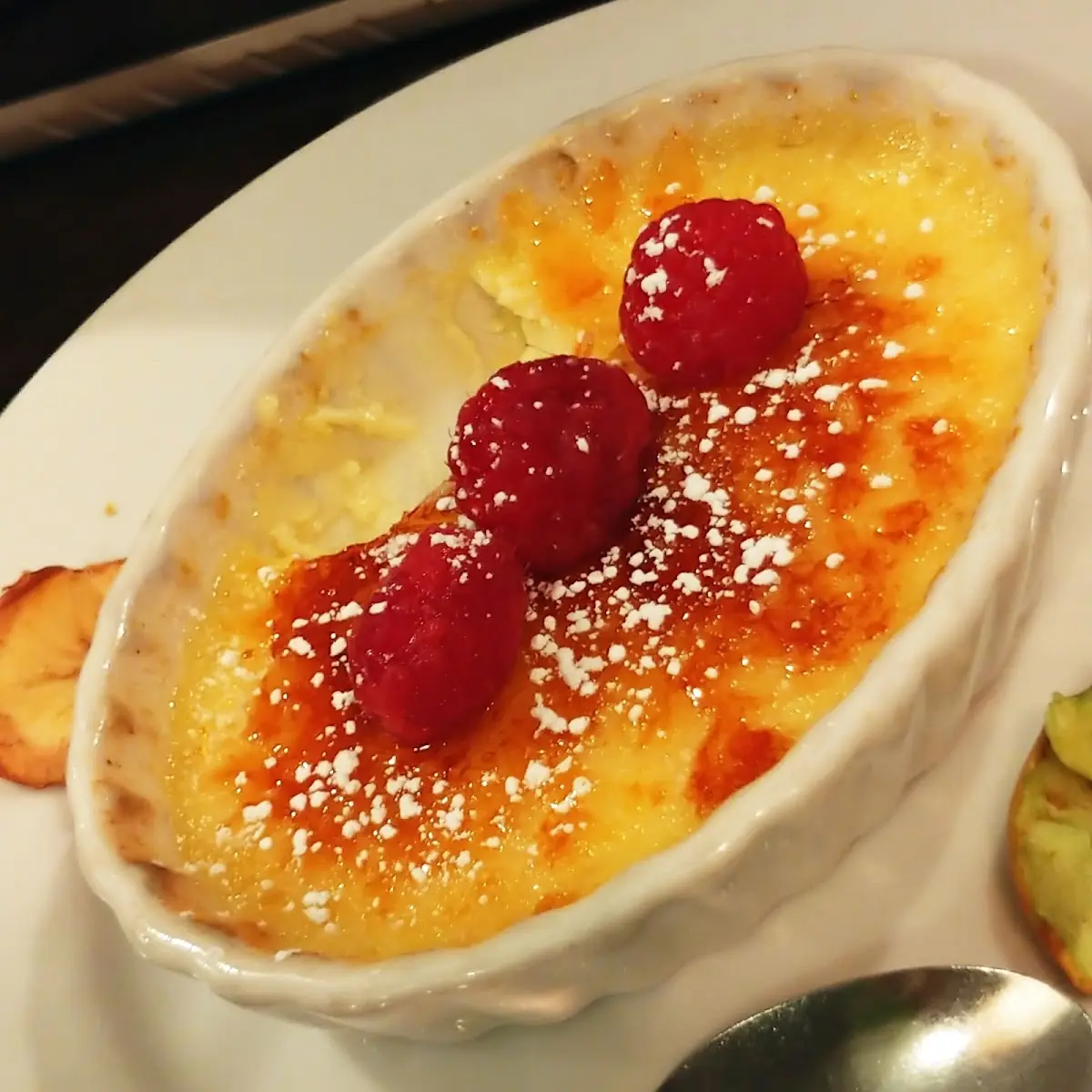 Raspberry Creme Brulee