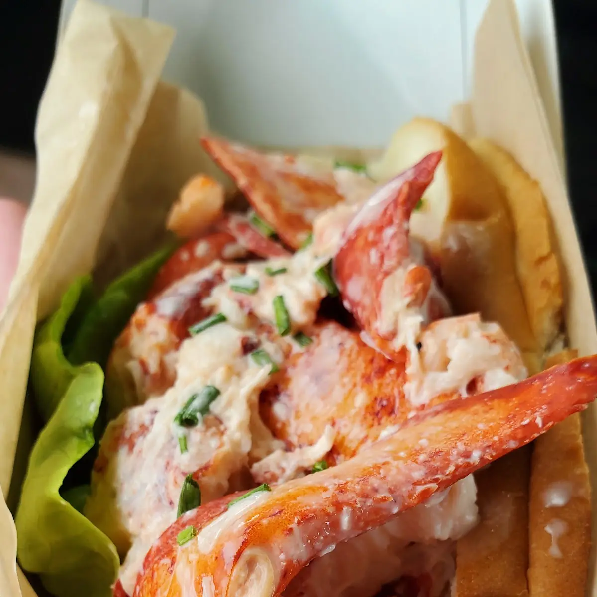 Lobster Roll on Gluten Free Bun