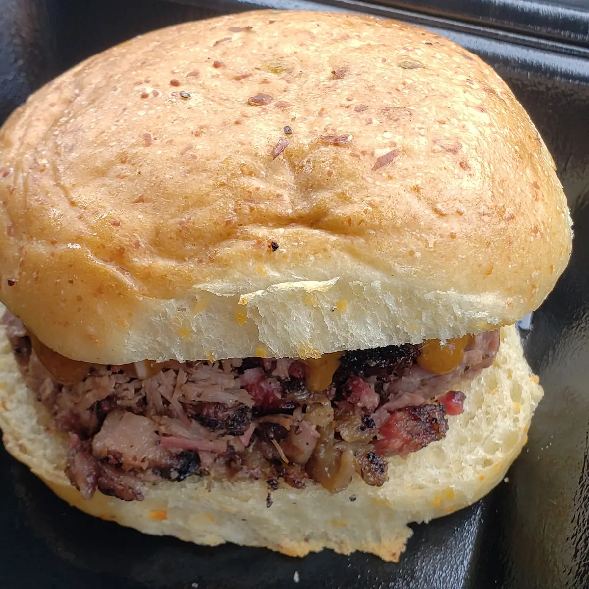 Chopped Brisket Sandwich