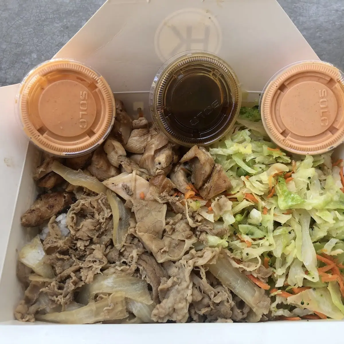 Chicken and Beef Teriyaki