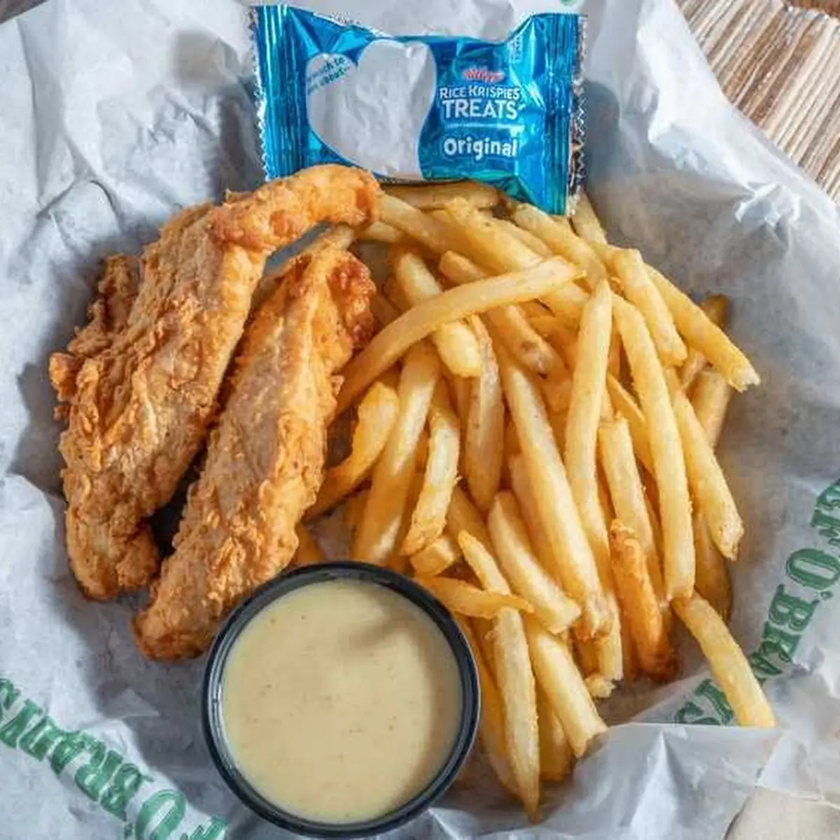 Hand Battered Chicken and Fries