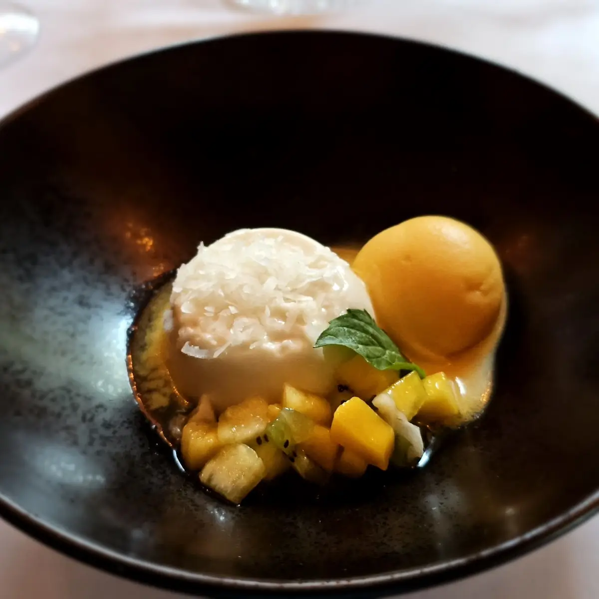 Tropical Coconut Custard Panna Cotta