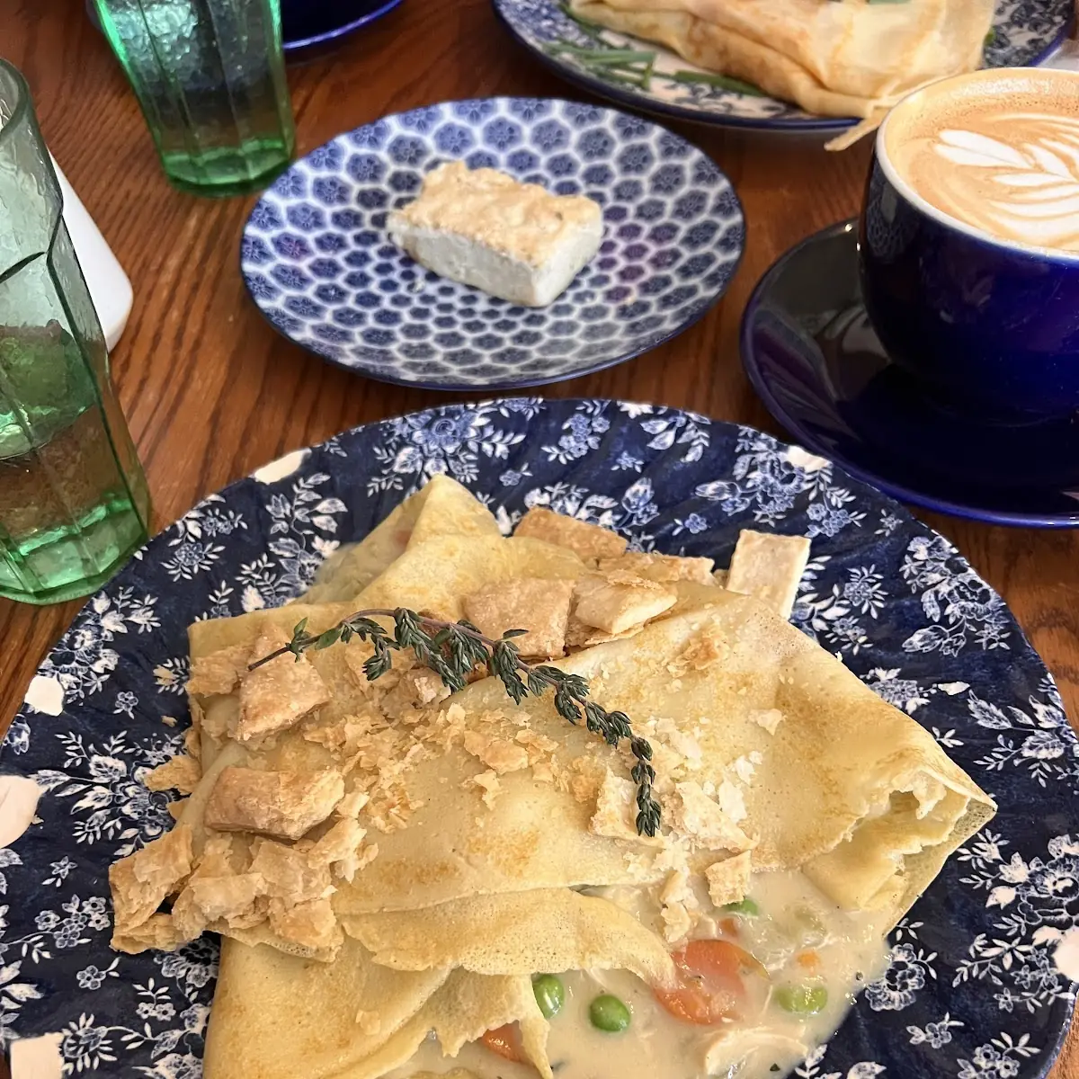 Chicken Pot Pie Crepe