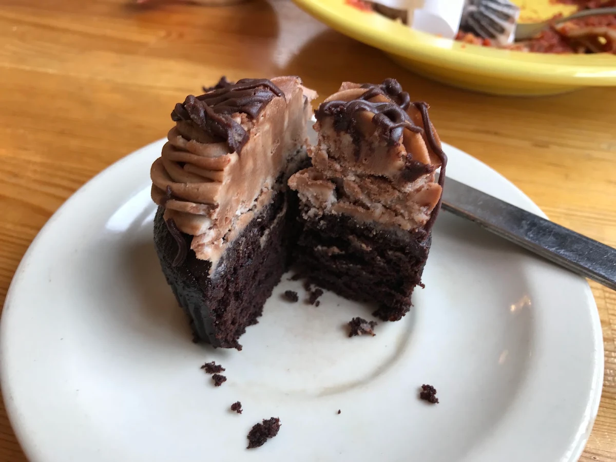 Gluten Free Chocolate Cupcake with Peanut Butter Icing