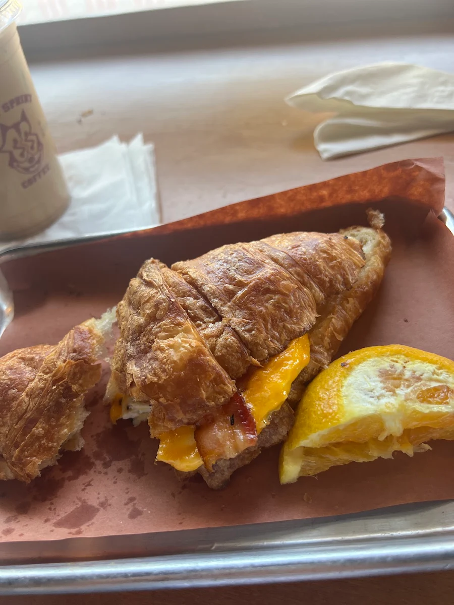 Bacon Egg Cheddar Croissant