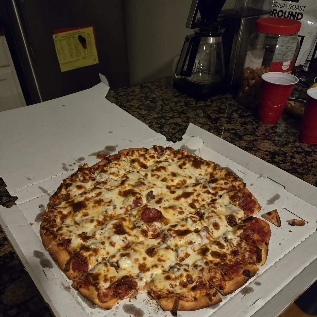 Sausage and Pepperoni Pizza