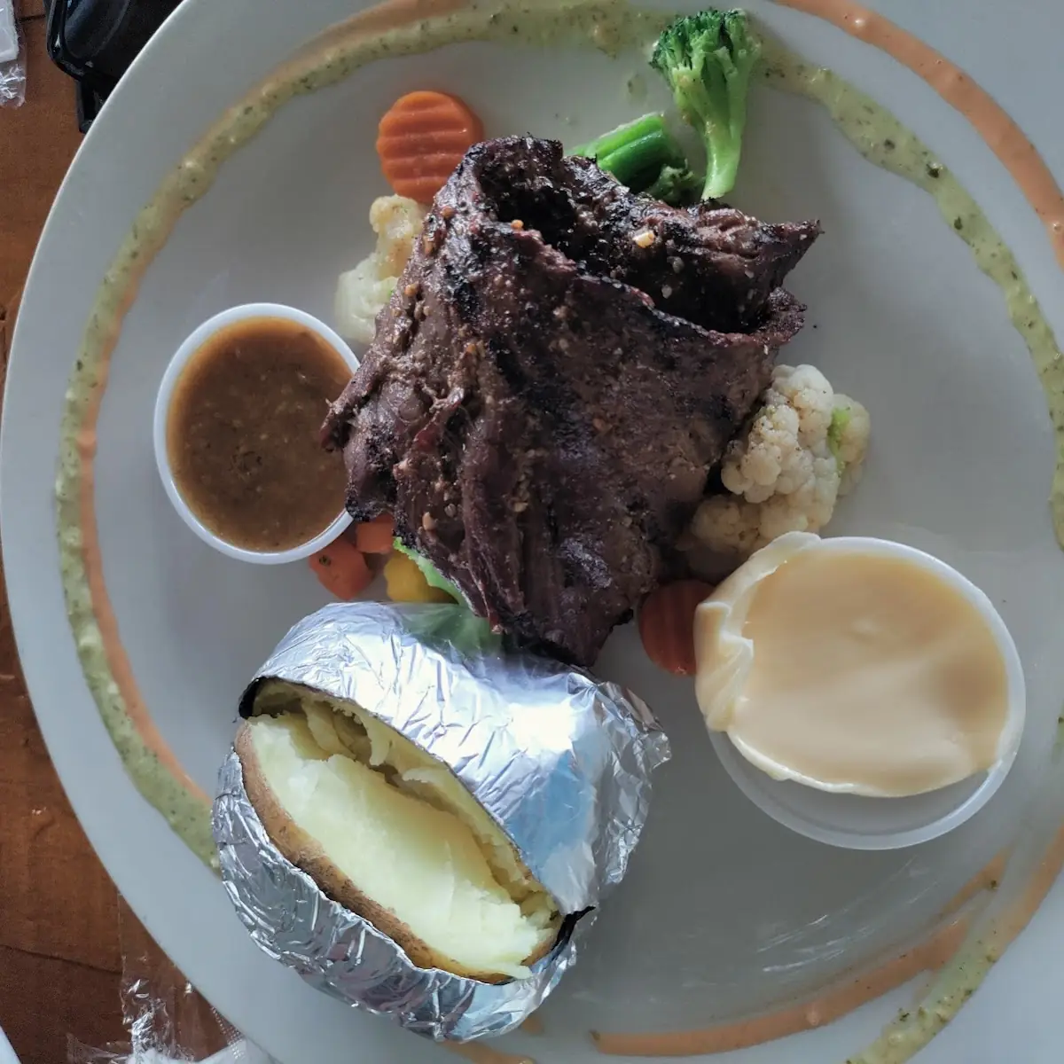 Churrasco and Baked Potato